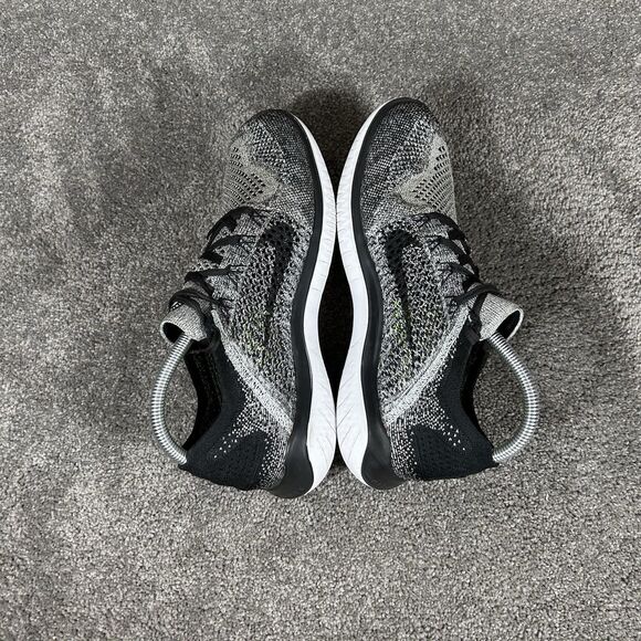 Nike Free RN Flyknit 2018 942838-101 Mens Size 8 Black White Oreo Running Shoes main image 10